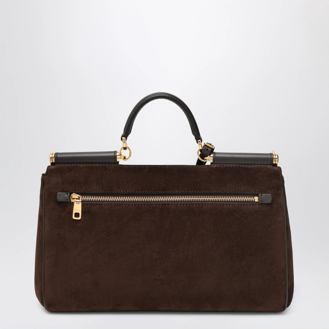 Dolce&amp;Gabbana - Brown suede leather bag My Sicily Brand U
