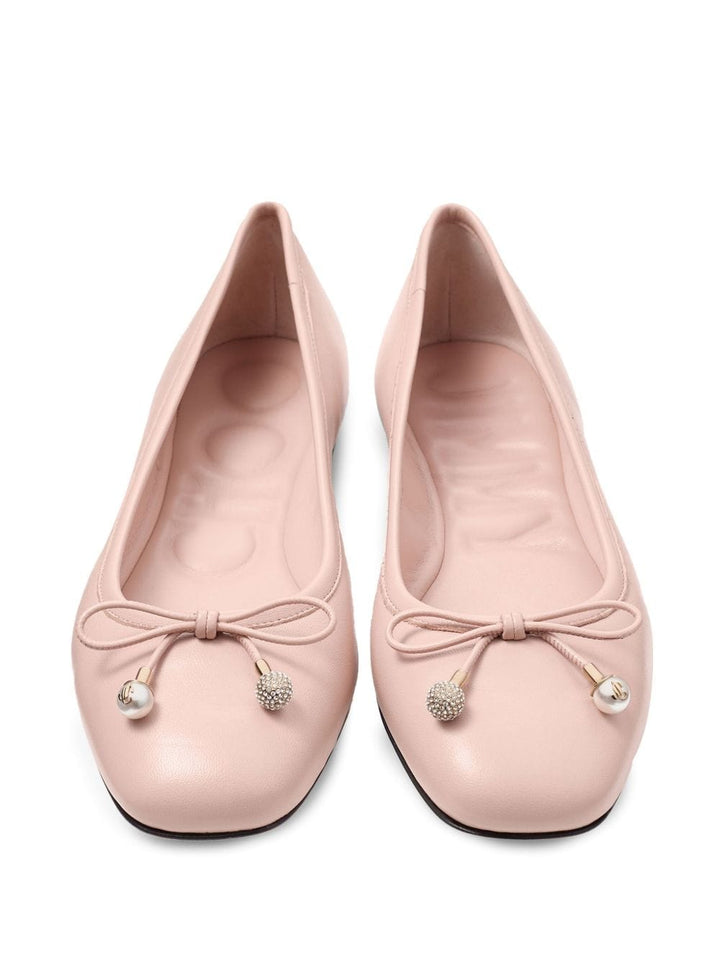 Jimmy Choo Flat Shoes 36.5 Jimmy Choo Flat shoes Powder Jimmy Choo Light Pink Flats – Chic & Elegance at Italian Luxury Group Brand