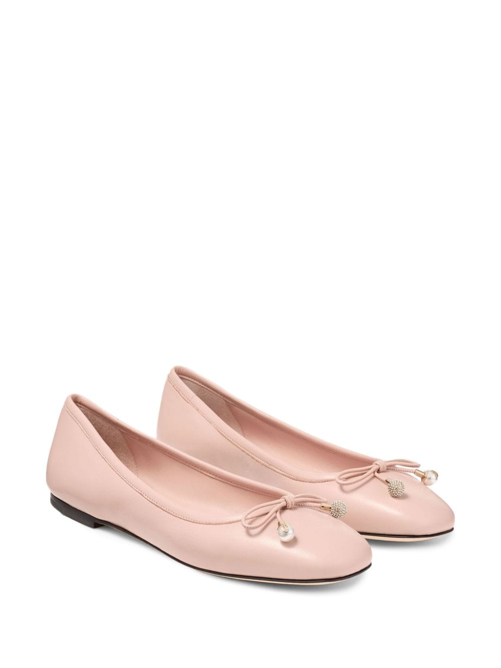 Jimmy Choo Flat Shoes 36.5 Jimmy Choo Flat shoes Powder Jimmy Choo Light Pink Flats – Chic & Elegance at Italian Luxury Group Brand