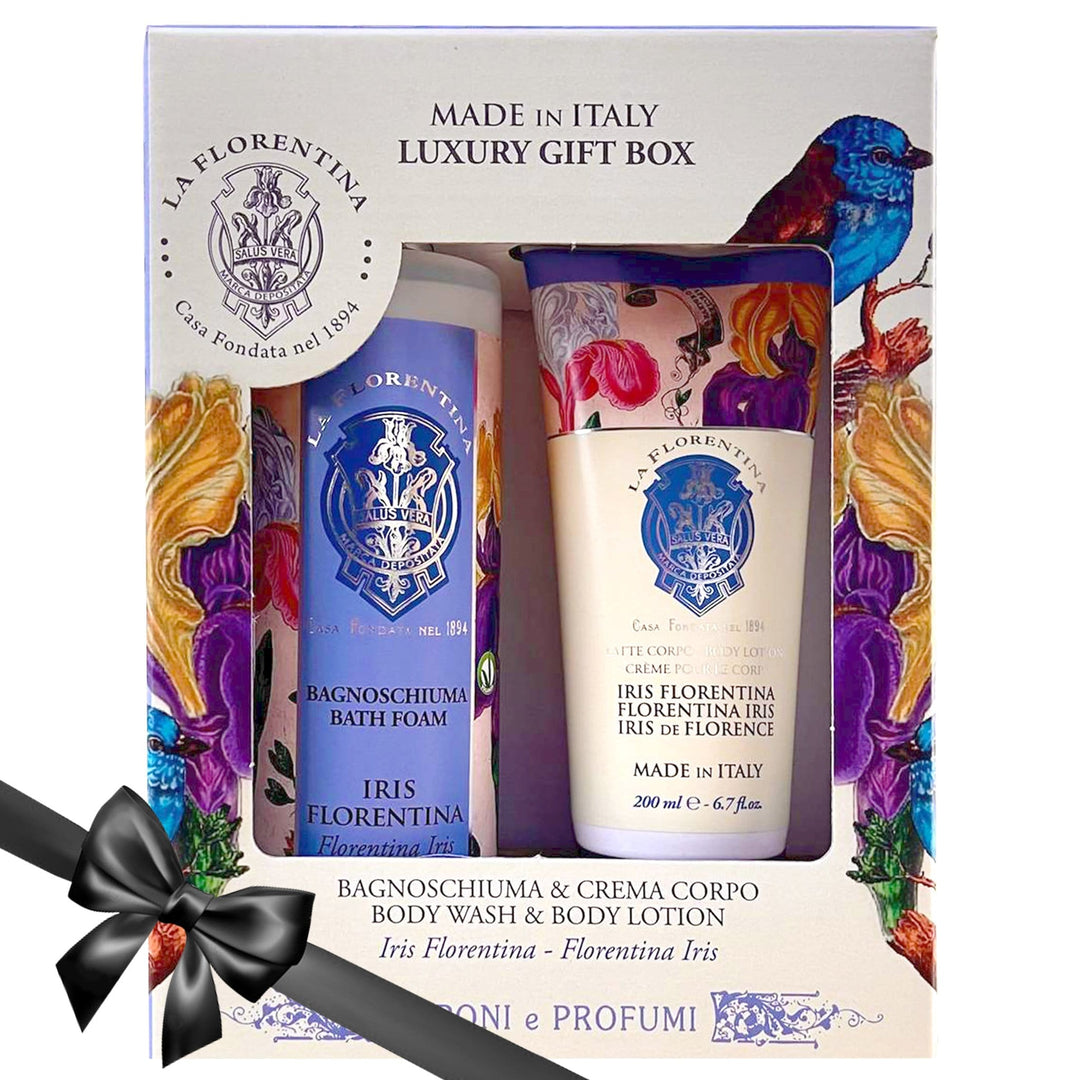 La Florentina Gift Set Gift Set La Florentina Bath Foam 500ml- 200ml Body Lotion Iris Brand