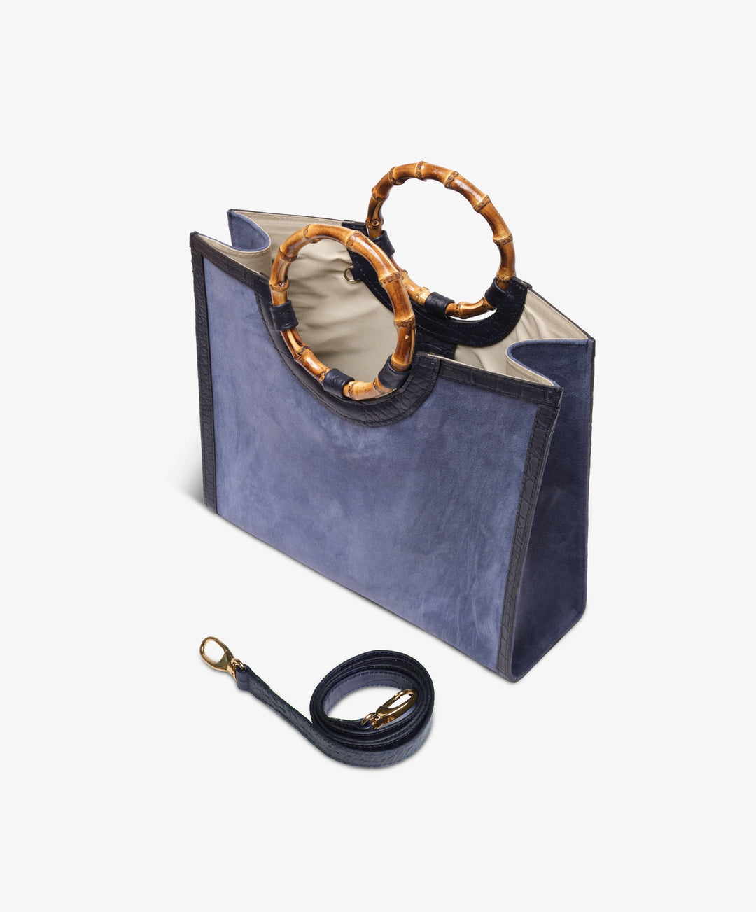 My Style Bags Personalised Bamboo Large Deluxe Handbag – Bluette Brand Handbag