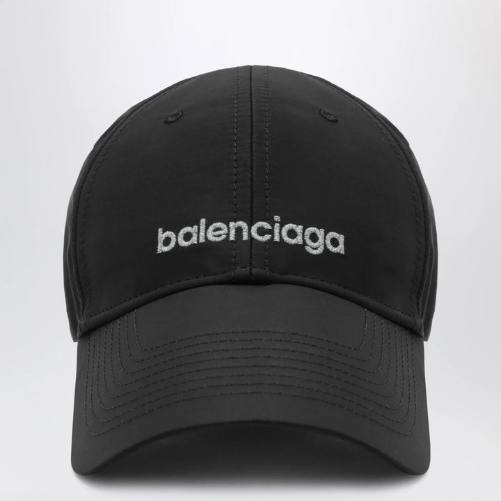Balenciaga - Black techwear cap with reflective detailing Brand Hats M