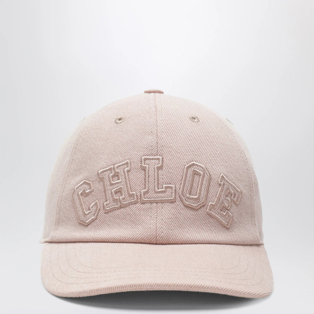 Chloé - Pink cotton denim baseball cap Brand Hats M