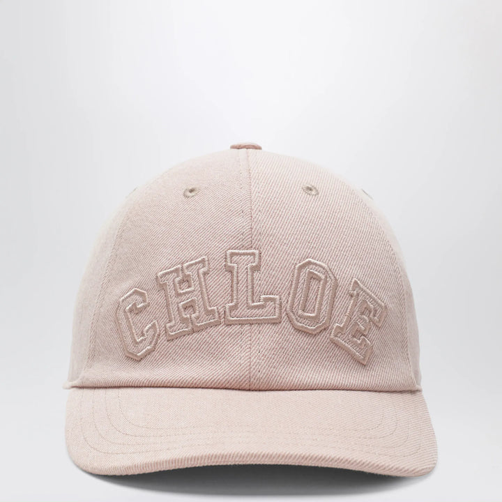 Chloé - Pink cotton denim baseball cap Brand Hats M