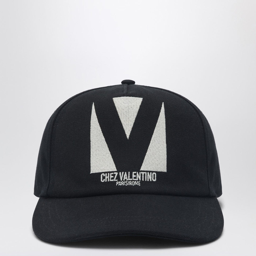 Hats 57 EU Valentino Garavani - Chez Valentino black baseball cap Brand