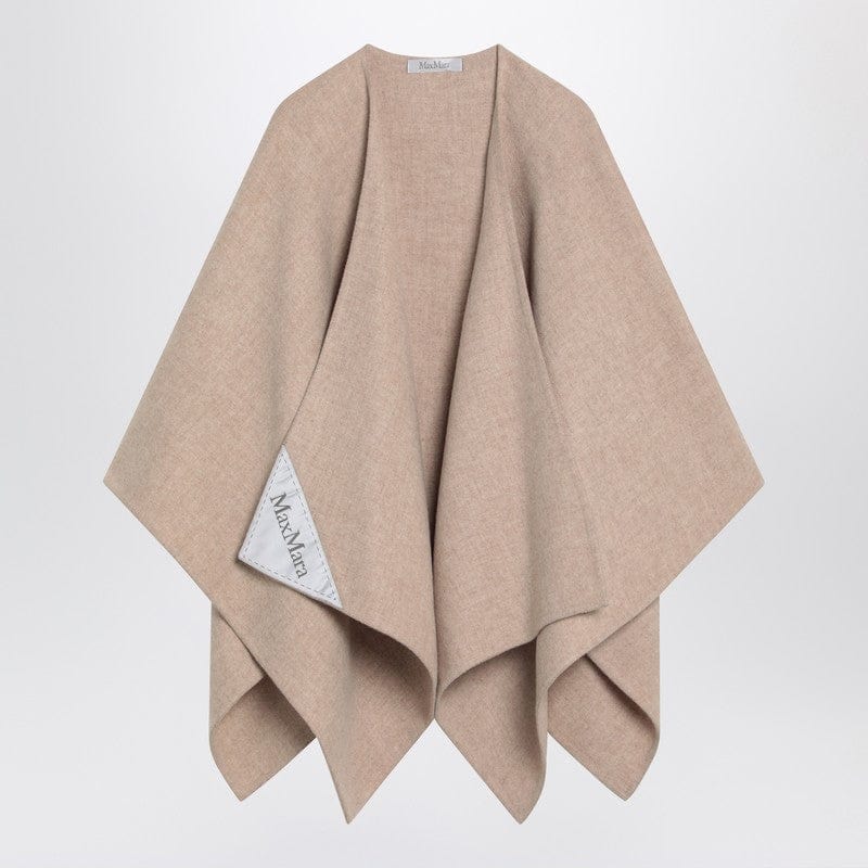 Max Mara Jacket UNI Max Mara Beige alpaca and wool cape Max Mara Beige alpaca and wool cape Brand