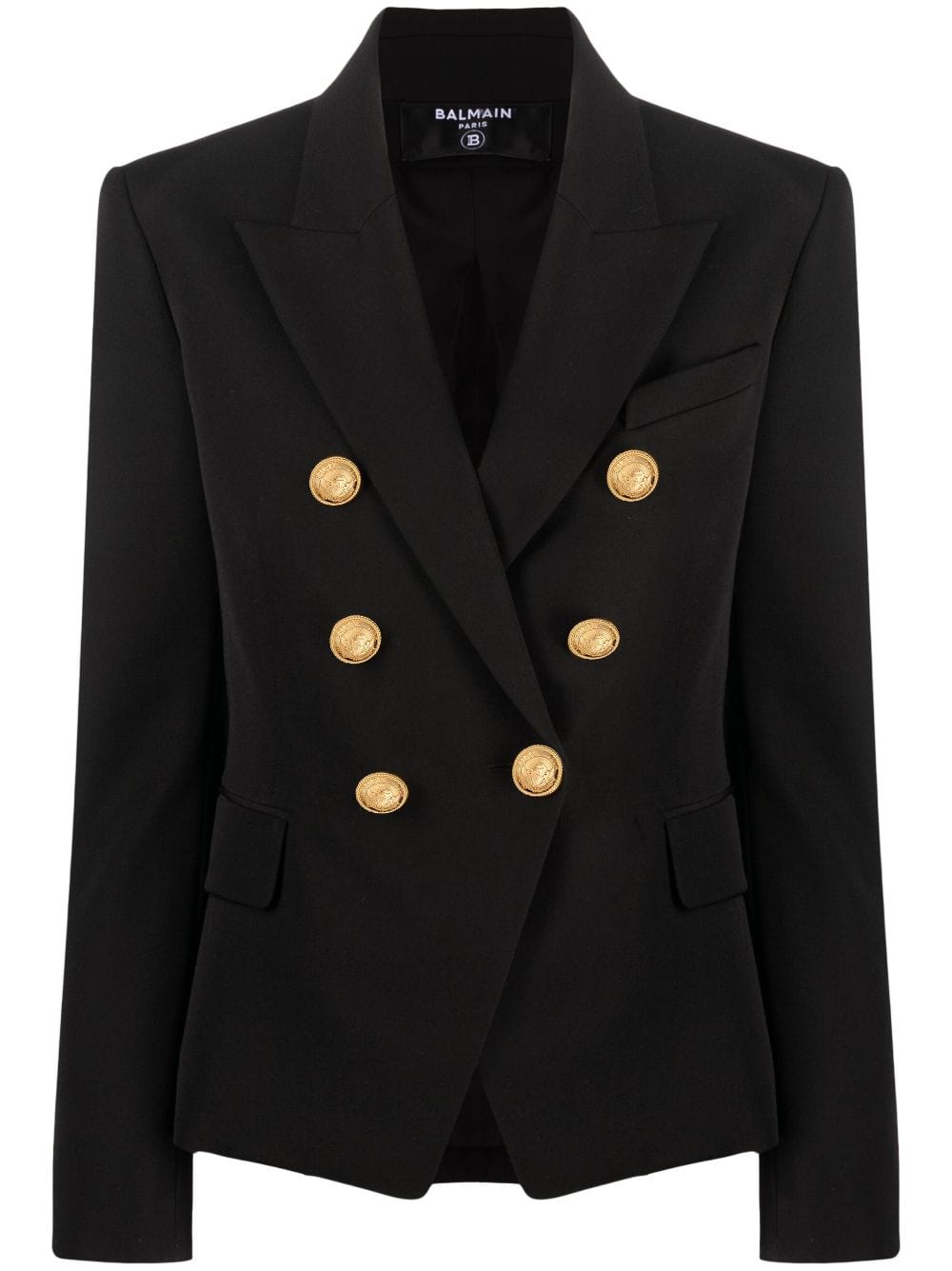 Balmain Jackets 40 Balmain 6-Button Blazer Balmain 6-Button Black Blazer Brand