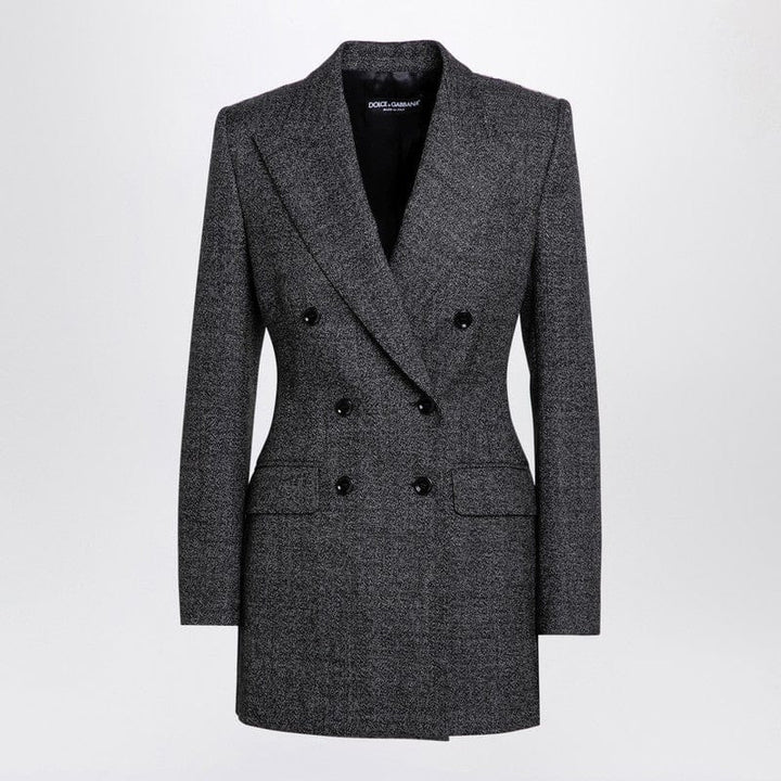 Dolce & Gabbana Jackets Dolce & Gabbana Dolce&Gabbana Anthracite grey tweed double-breasted jacket Dolce & Gabbana Dolce&Gabbana Anthracite grey tweed double-breasted jacket Brand