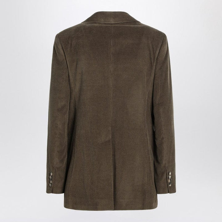 Max Mara Jackets Max Mara Khaki ribbed jacket Max Mara Khaki ribbed jacket Brand