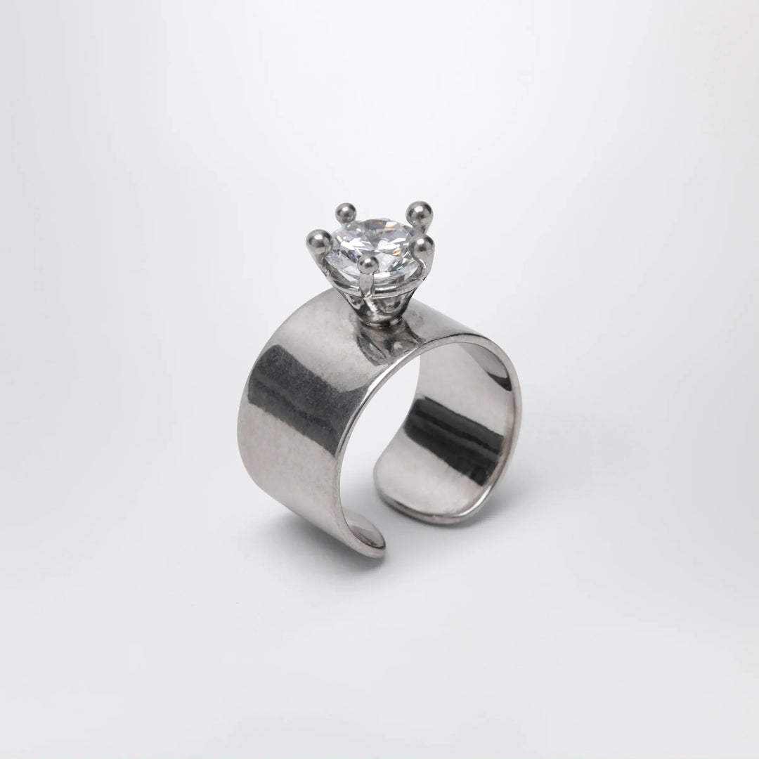 PANCONESI - Armour Ring Small with Diamonds Brand Jewelry