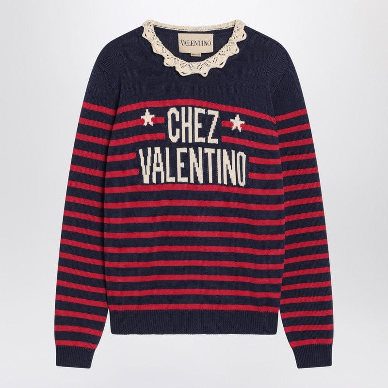 Valentino Knitwear Blue striped Chez Valentino top Blue striped Chez Valentino top Brand