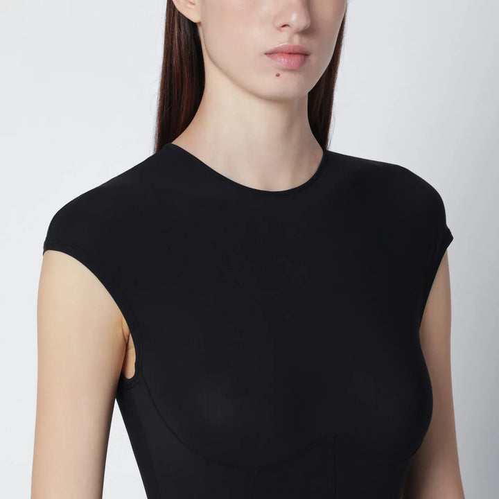AGOLDE - Nadia bodysuit in navy blue Brand Leotards &amp; Unitards