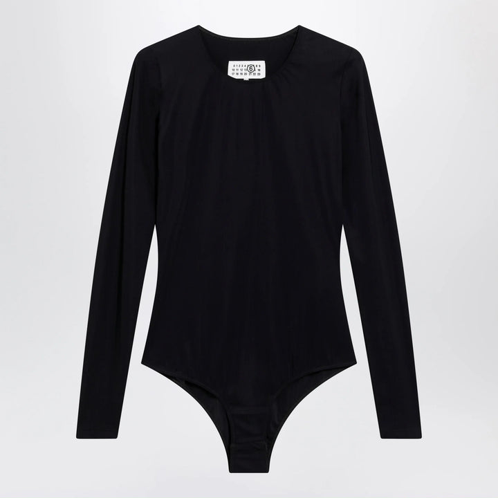 MM6 Maison Margiela - Black lycra jersey bodysuit Brand Leotards &amp; Unitards L