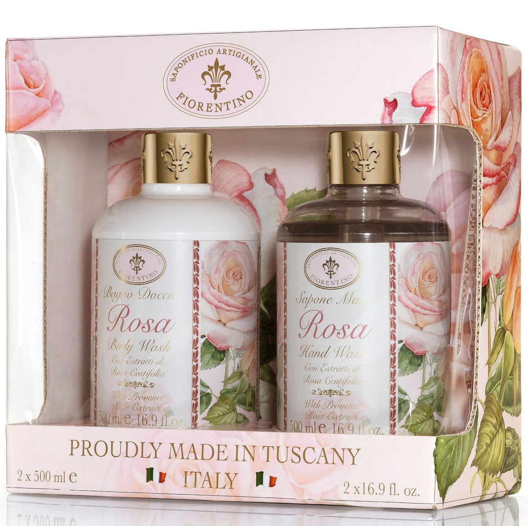 Saponificio Artigianale Fiorentino Liquid Soap Saponificio Artigianale Fiorentino Rose Body & Hand Wash 2pcs Brand