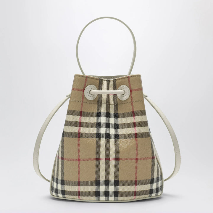 Burberry - Mini bucket bag with Check pattern Brand Mini Bucket TU