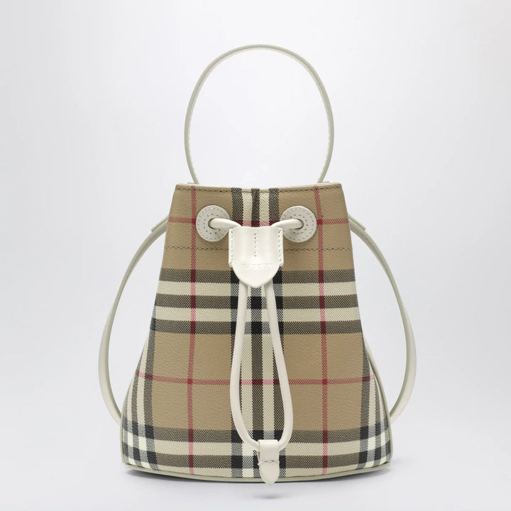 Burberry - Mini bucket bag with Check pattern Brand Mini Bucket TU