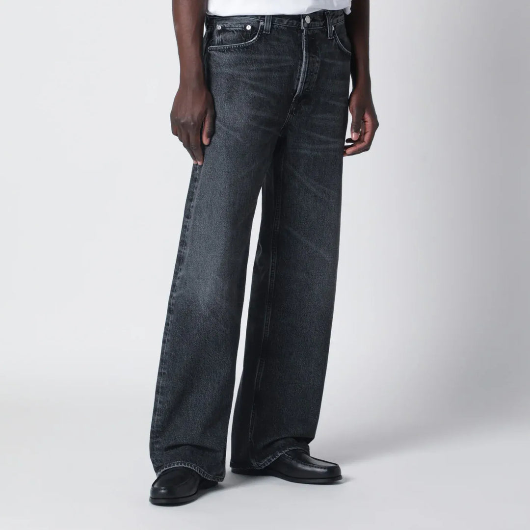 AGOLDE - Dark washed black Afton jeans Brand Pants