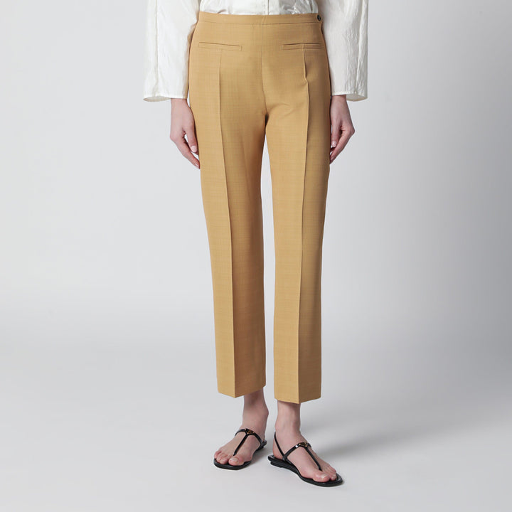 Pants Alberta Ferretti - Beige ankle-length trousers in viscose blend Brand