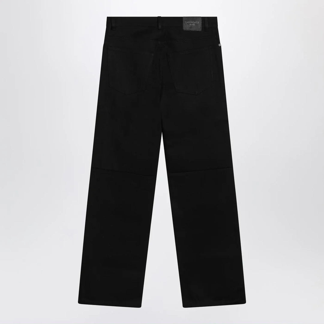 Balenciaga - Black cotton denim trousers Brand Pants