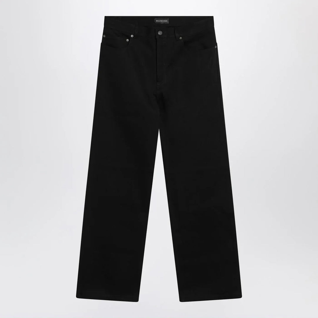 Balenciaga - Black cotton denim trousers Brand Pants 30