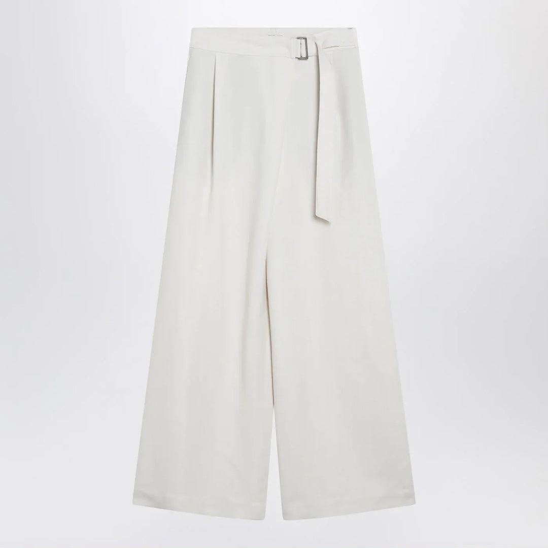 Brunello Cucinelli - Ecru sartorial wrap trousers Brand Pants 42  IT