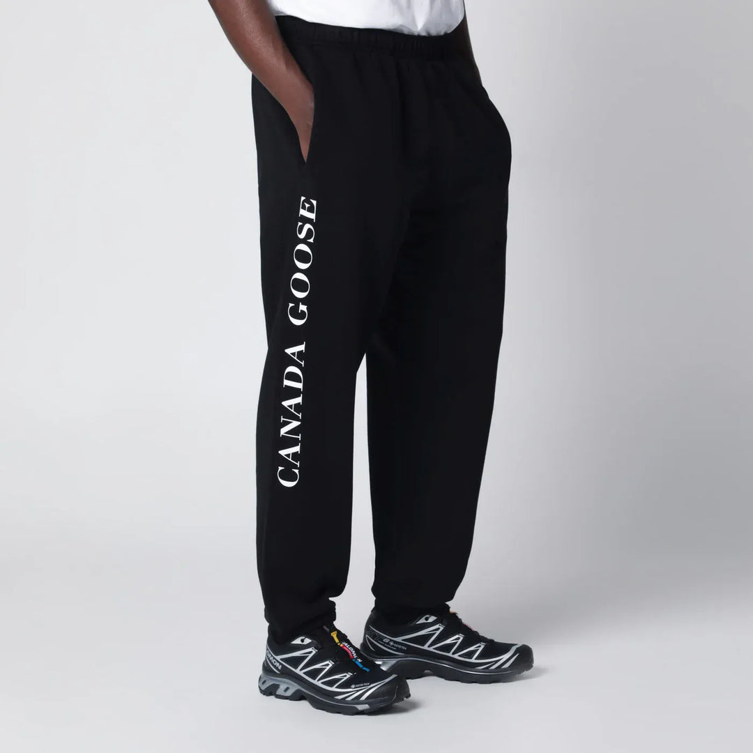 Canada Goose - Black logo jogging trousers Brand Pants