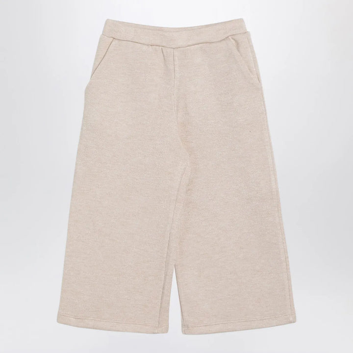 Douuod - Beige viscose blend trousers Brand Pants 8Y