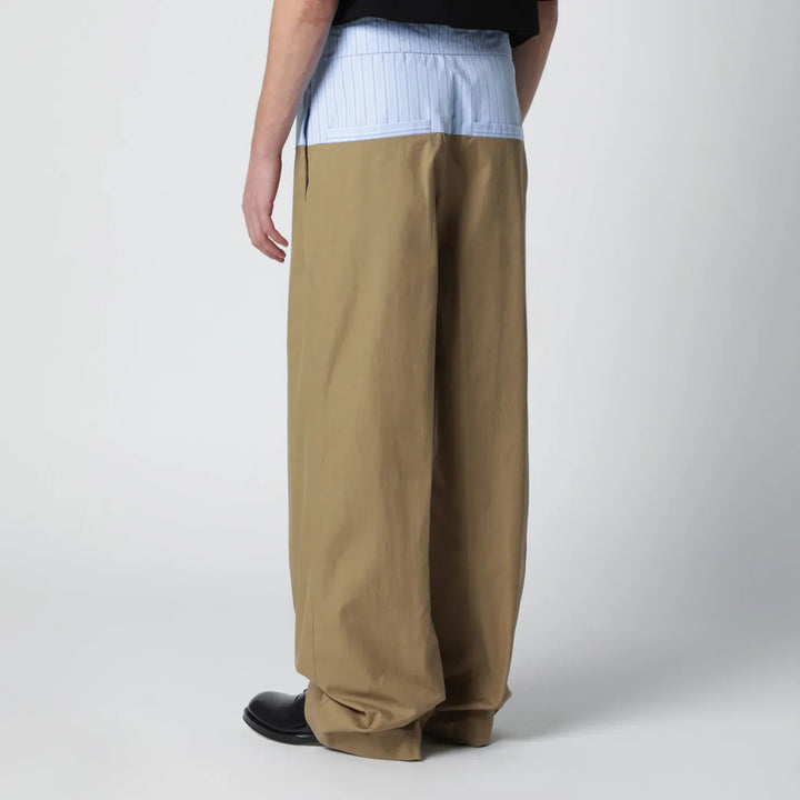 Dries Van Noten - Trousers with contrasting waistband Brand Pants 48 IT