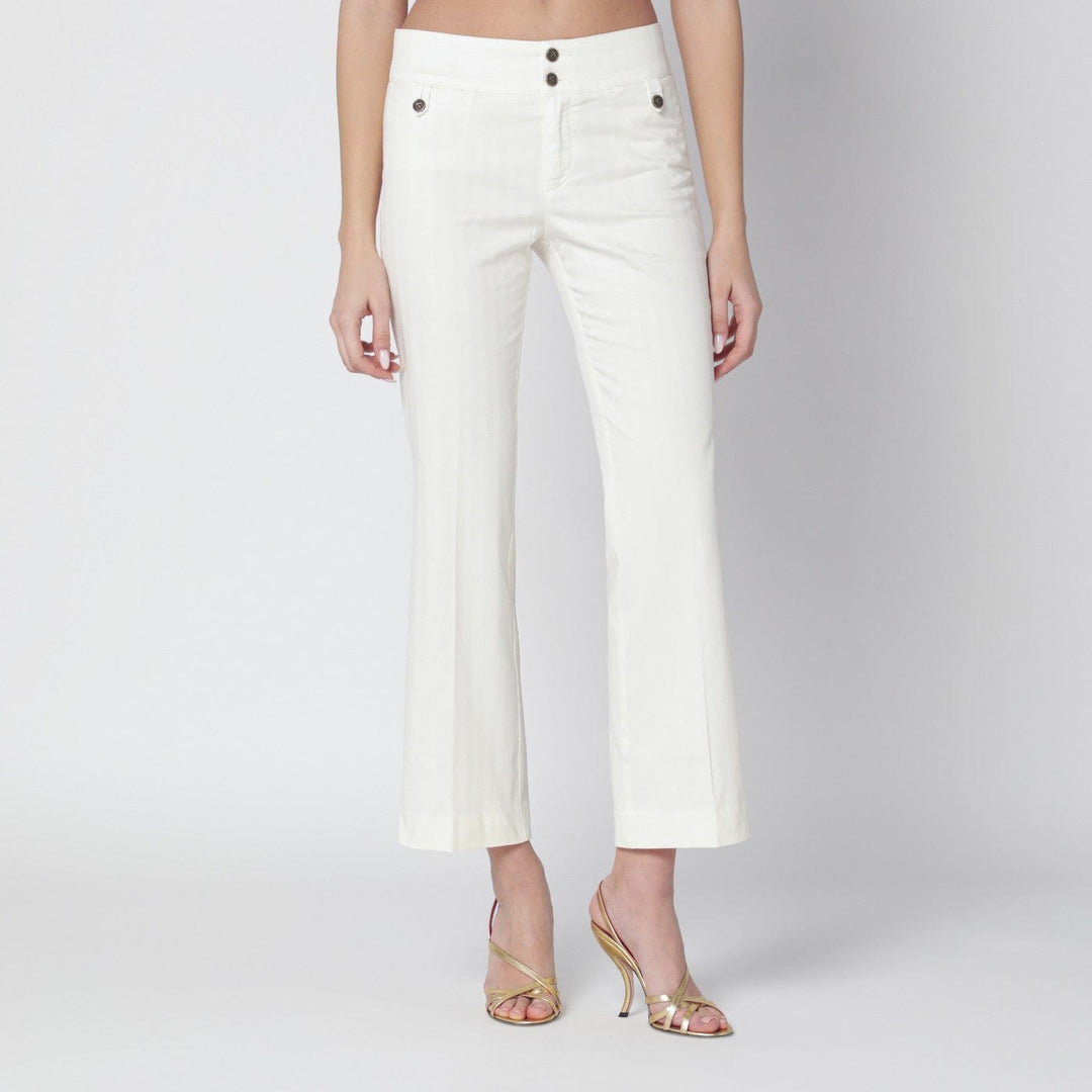 Pants ETRO - White cotton trousers Brand