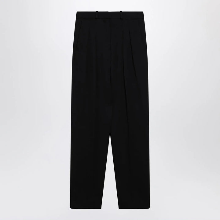 LouLou De Saison - Black wool-blend trousers Brand Pants 36  FR