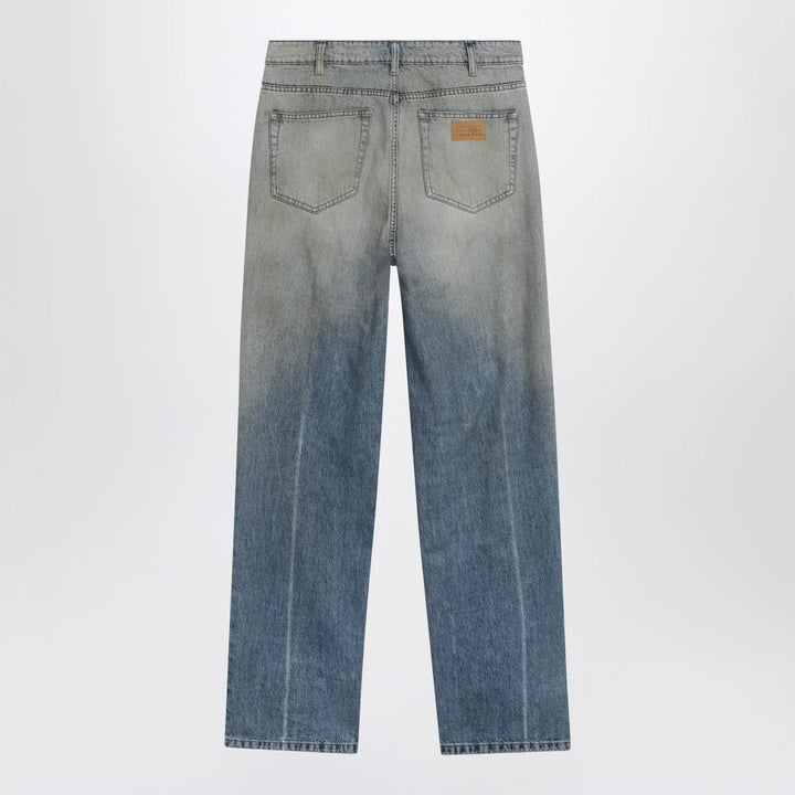 MM6 Maison Margiela - Mid-blue washed-effect denim jeans Brand Pants