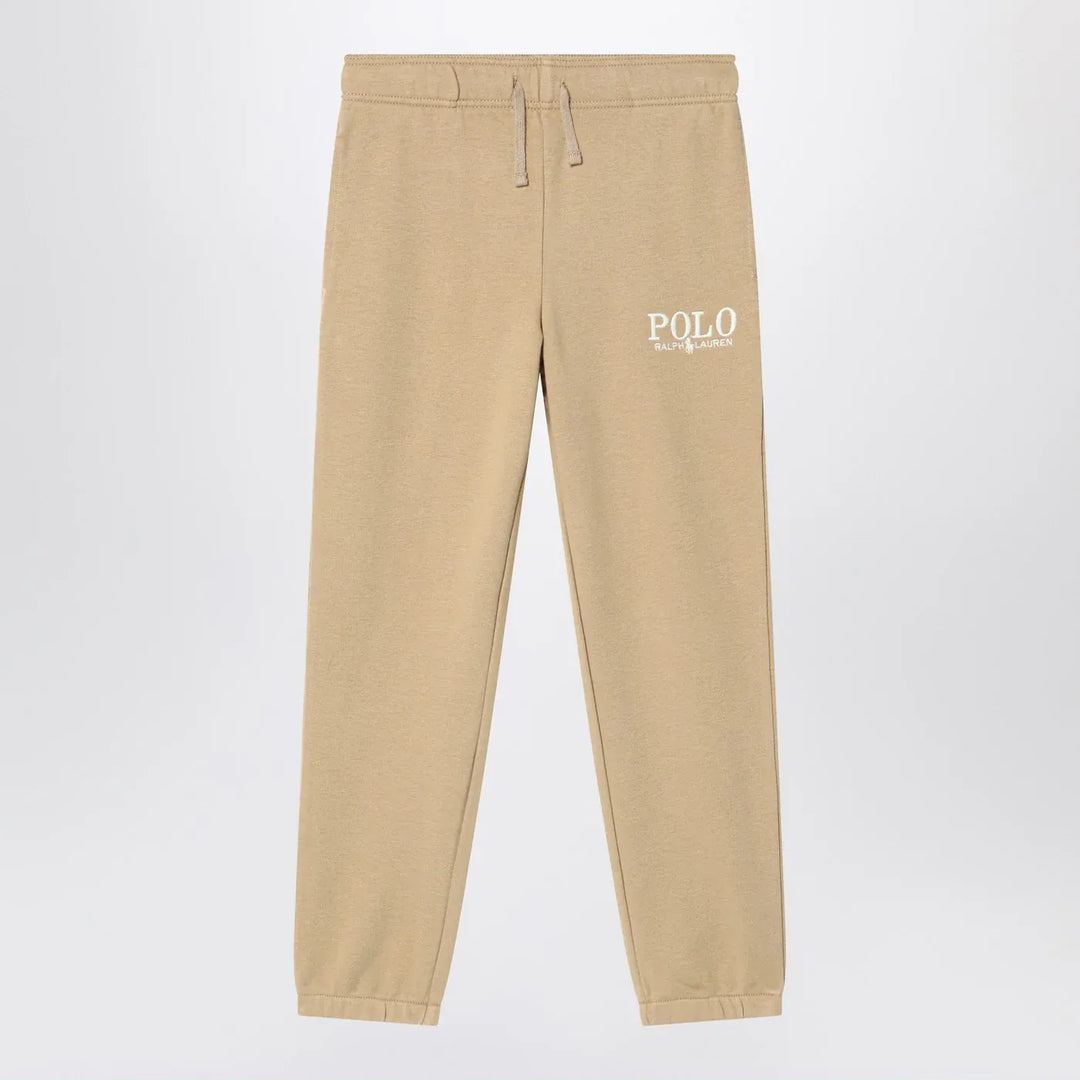 Polo Ralph Lauren - Beige cotton jogging trousers with logo Brand Pants L