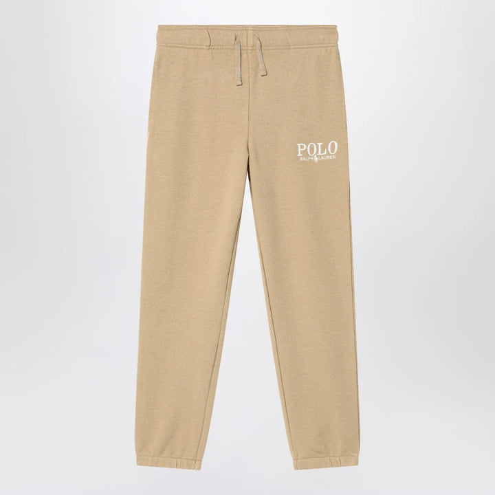 Polo Ralph Lauren - Beige cotton jogging trousers with logo Brand Pants L