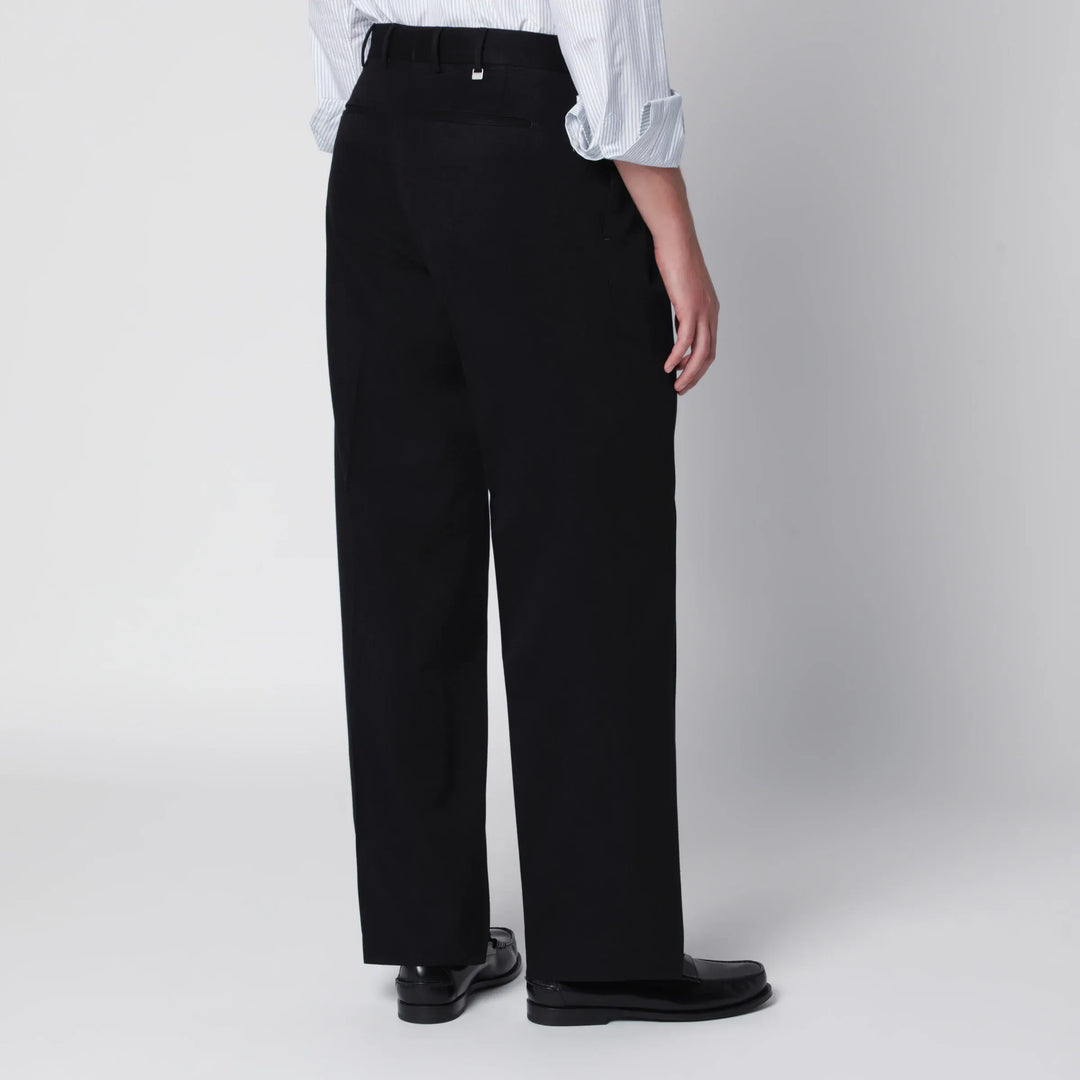 PT Torino - Black Cotton Trousers Brand Pants