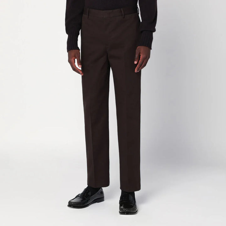 PT Torino - Brown cotton trousers Brand Pants 50 IT