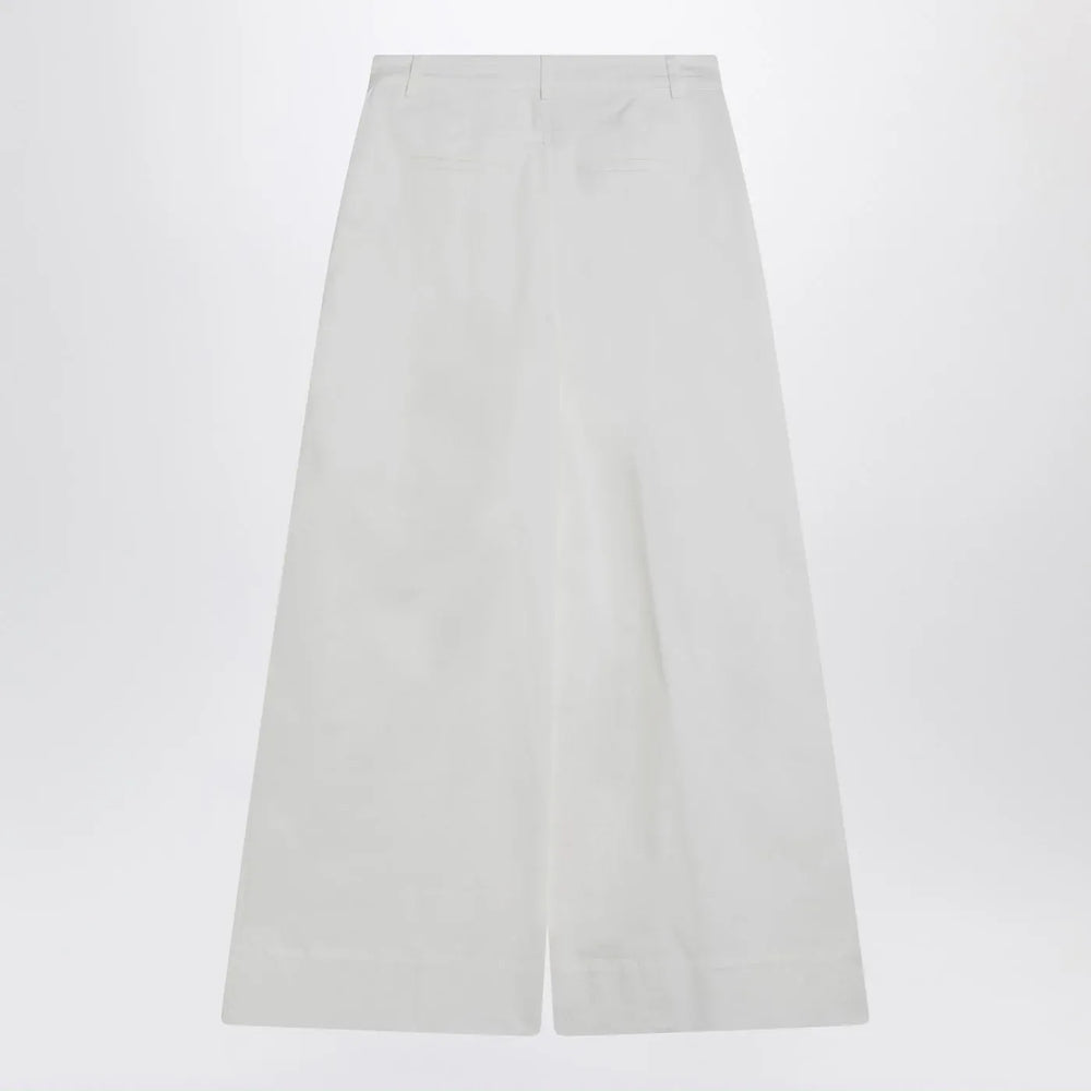 the garment - White cotton palazzo trousers Brand Pants 10 UK