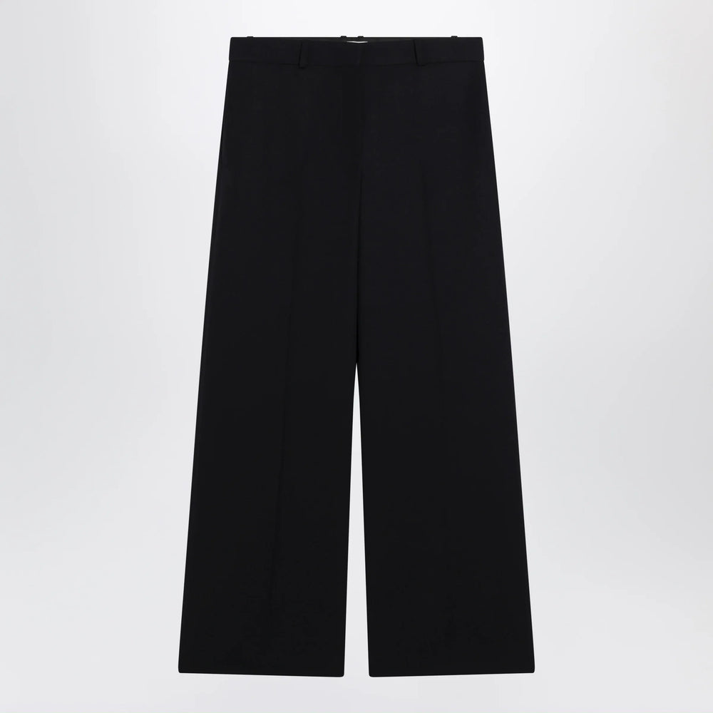 The Row - Straight-leg low-rise wool gabardine pants in dark navy Brand Pants 6 US