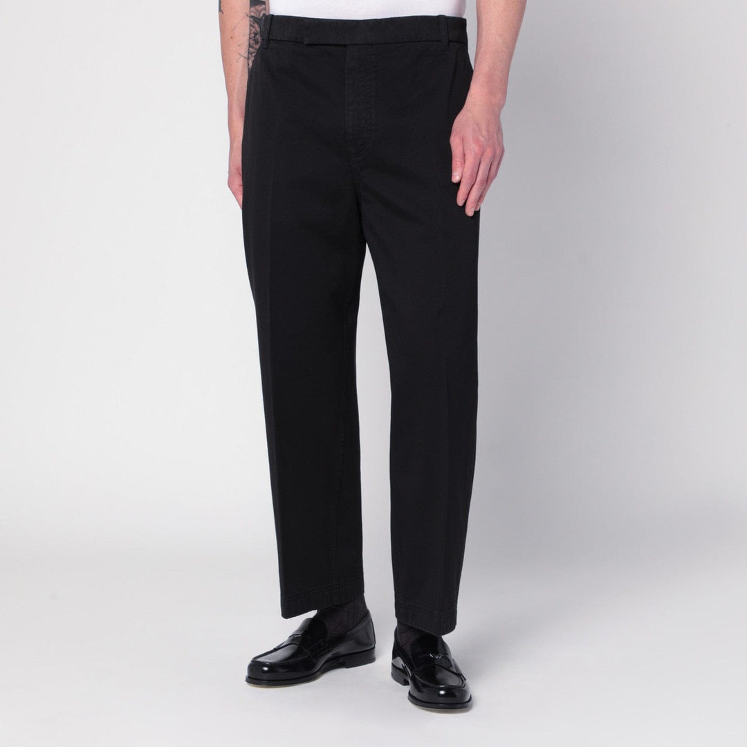 Pants Thom Browne - Black cotton trousers Brand