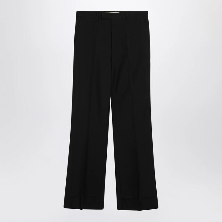 Valentino - Black wool-blend trousers Brand Pants 48 IT