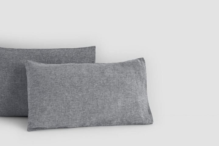 Bemboka pillow cases Mal Grey / Standard 48x73cm Bemboka Belgian Linen Pair Pillow Cases Bemboka: Luxury Belgian Linen Pillow Cases Brand