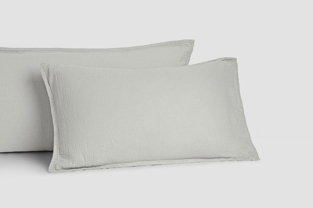 Bemboka pillow cases Dove / Standard pair 48x73cm Bemboka Ripple Pillow Cases Bemboka Ripple Pillow Cases I Supreme Comfort I Best Sleep I Shop Now Brand