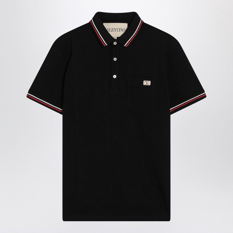 Shirts &amp; Tops Valentino - Black polo shirt with Vlogo Signature - S Brand