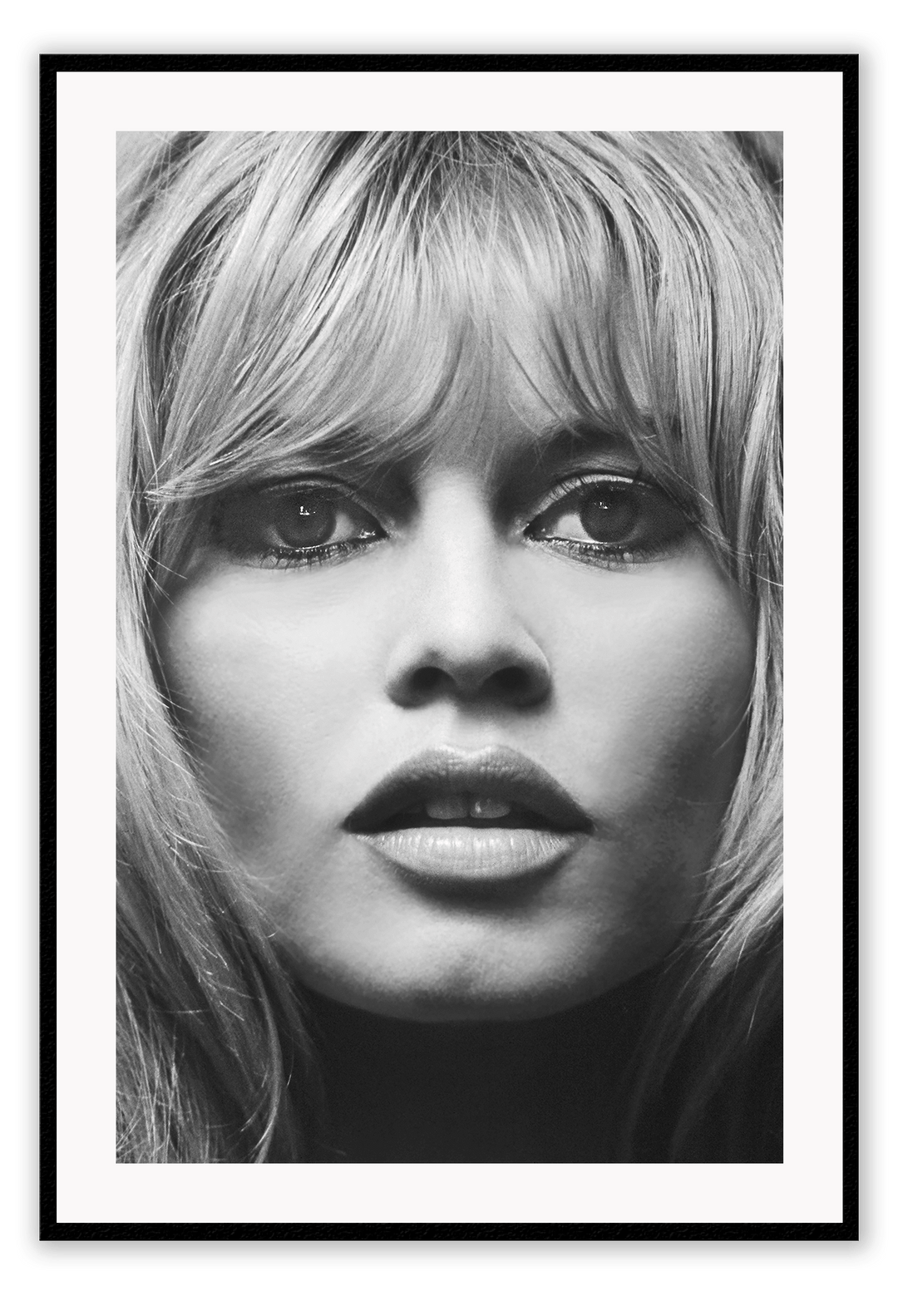 Canvas Print 50x70cm / Black Brigitte Bardot Brigitte Bardot Wall Art : Ready to hang framed artwork. Brand