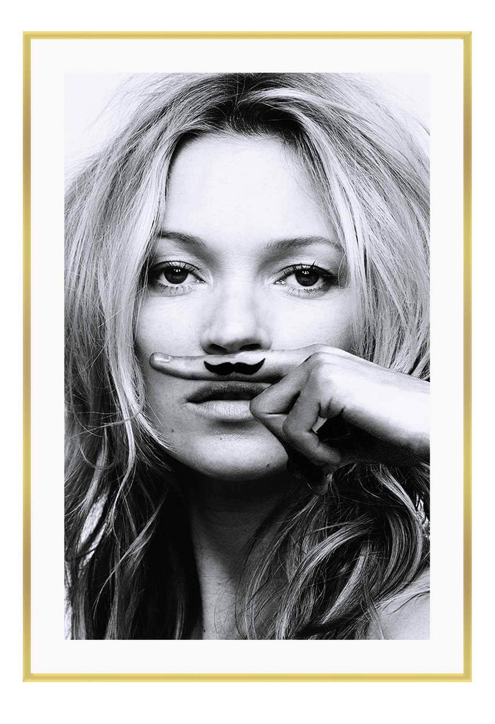 Canvas Print Kate Moss Life is a Joke Kate Moss Life is a Joke Wall Art : Ready to hang framed artwork. Brand