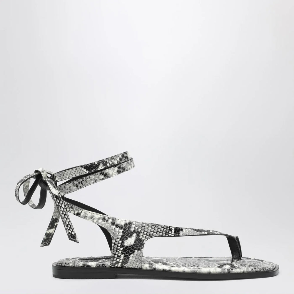A.EMERY - The Heidi Sandals snake-effect in leather Brand Sandals 36 IT