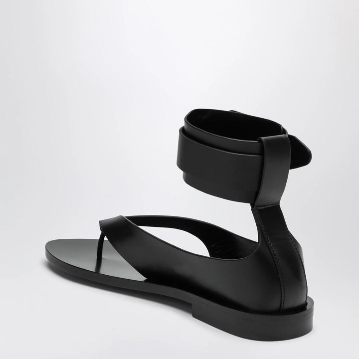 Durazzi Milano - Black Sandals With Ankle Strap Closure Brand Sandals