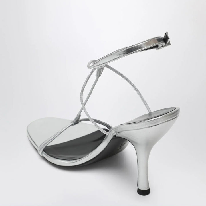 Jude - Mixer sandal in silver leather Brand Sandals