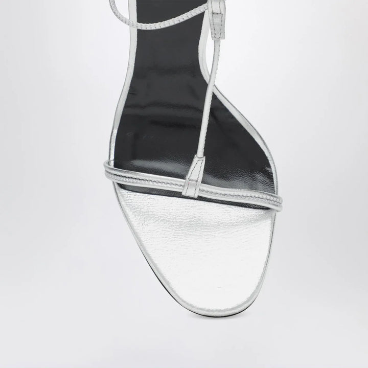 Jude - Mixer sandal in silver leather Brand Sandals