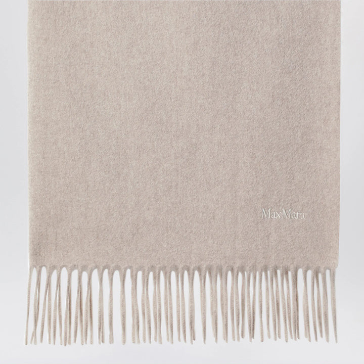 Max Mara - Sand-colored cashmere scarf Brand Scarves &amp; Shawls U