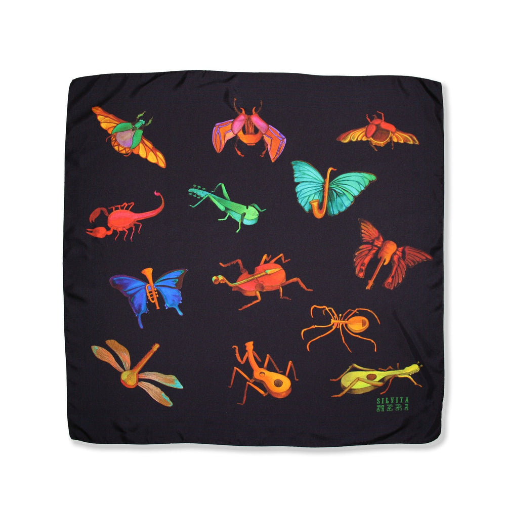 Silviya Neri Scarves Wonder Band Silk Scarf By Silviya Neri Brand